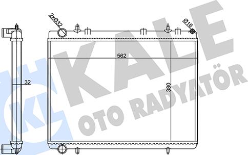 KALE OTO RADYATÖR 356915 - Радіатор, охолодження двигуна avtolavka.club