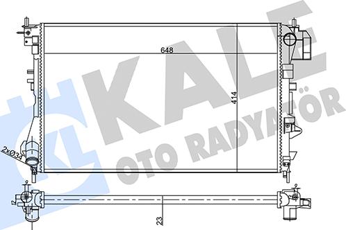 KALE OTO RADYATÖR 356910 - Радіатор, охолодження двигуна avtolavka.club