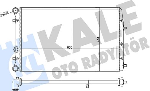 KALE OTO RADYATÖR 356935 - Радіатор, охолодження двигуна avtolavka.club