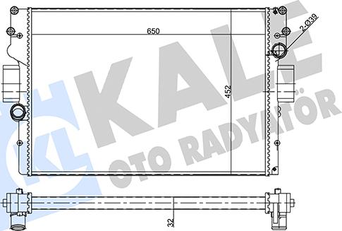 KALE OTO RADYATÖR 356410 - Радіатор, охолодження двигуна avtolavka.club