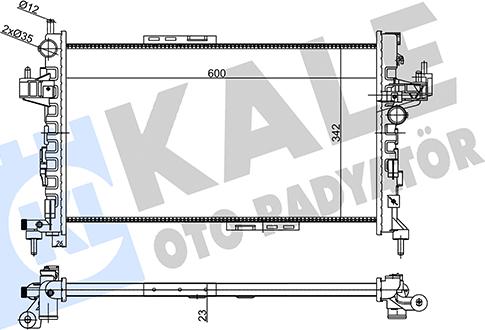 KALE OTO RADYATÖR 356875 - Радіатор, охолодження двигуна avtolavka.club