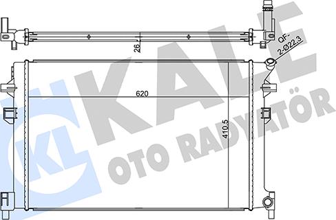 KALE OTO RADYATÖR 356345 - Низькотемпературний охолоджувач, інтеркулер avtolavka.club