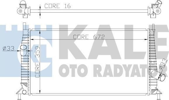 KALE OTO RADYATÖR 356300 - Радіатор, охолодження двигуна avtolavka.club