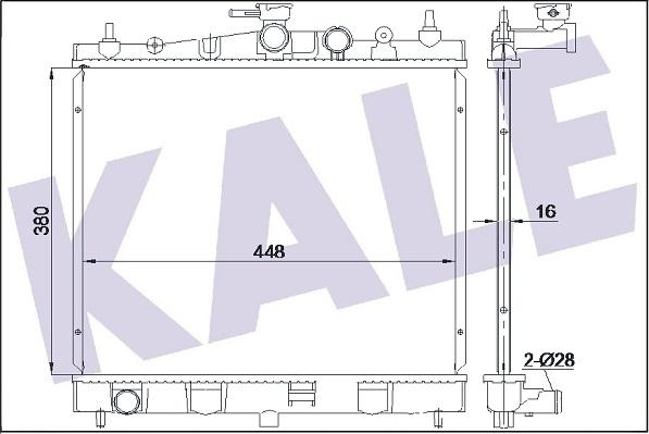 KALE OTO RADYATÖR 350995 - Радіатор, охолодження двигуна avtolavka.club