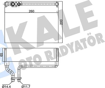 KALE OTO RADYATÖR 350055 - Випарник, кондиціонер avtolavka.club