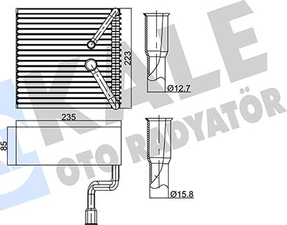 KALE OTO RADYATÖR 350010 - Випарник, кондиціонер avtolavka.club
