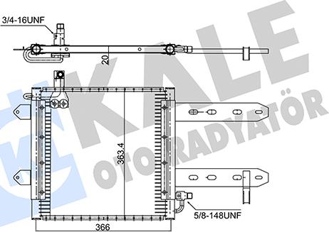 KALE OTO RADYATÖR 350710 - Конденсатор, кондиціонер avtolavka.club