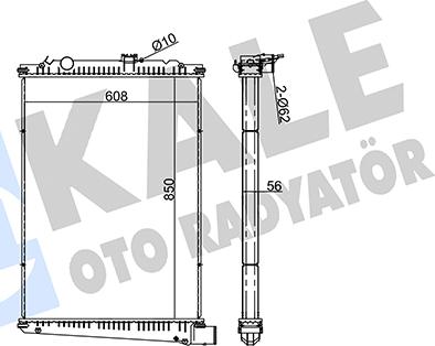 KALE OTO RADYATÖR 351370 - Радіатор, охолодження двигуна avtolavka.club