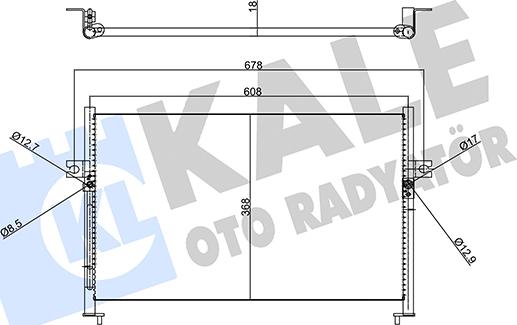 KALE OTO RADYATÖR 358455 - Конденсатор, кондиціонер avtolavka.club