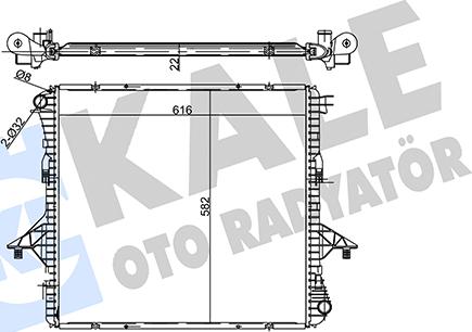 KALE OTO RADYATÖR 358690 - Радіатор, охолодження двигуна avtolavka.club