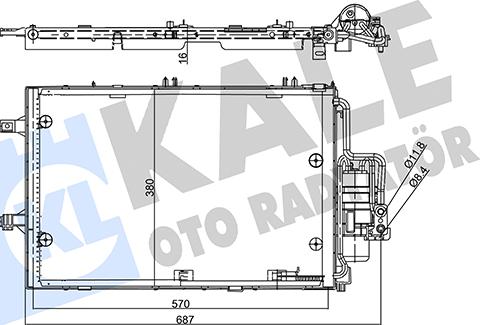 KALE OTO RADYATÖR 358255 - Конденсатор, кондиціонер avtolavka.club