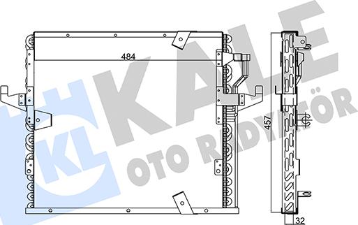 KALE OTO RADYATÖR 353035 - Конденсатор, кондиціонер avtolavka.club