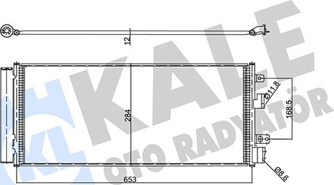 KALE OTO RADYATÖR 357980 - Конденсатор, кондиціонер avtolavka.club