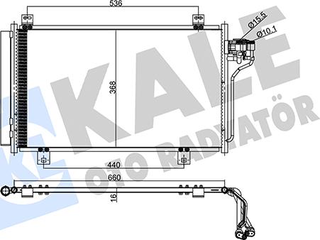 KALE OTO RADYATÖR 357975 - Конденсатор, кондиціонер avtolavka.club