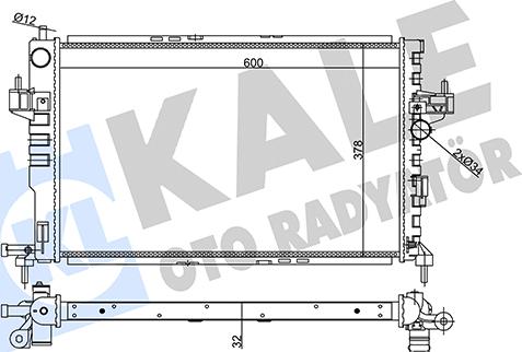 KALE OTO RADYATÖR 357030 - Радіатор, охолодження двигуна avtolavka.club