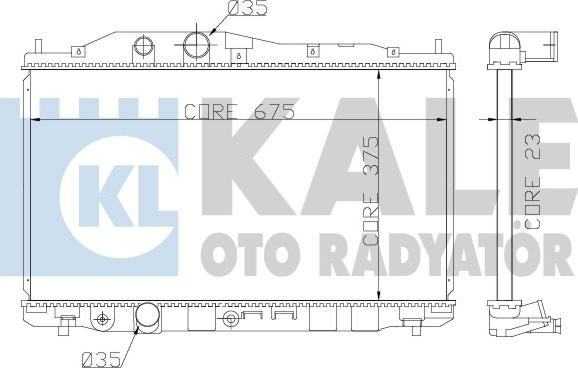 KALE OTO RADYATÖR 357200 - Радіатор, охолодження двигуна avtolavka.club