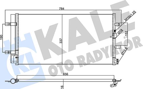 KALE OTO RADYATÖR 357770 - Конденсатор, кондиціонер avtolavka.club