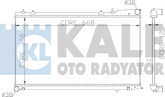 KALE OTO RADYATÖR 364900 - Радіатор, охолодження двигуна avtolavka.club