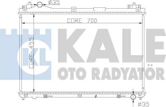 KALE OTO RADYATÖR 365400 - Радіатор, охолодження двигуна avtolavka.club