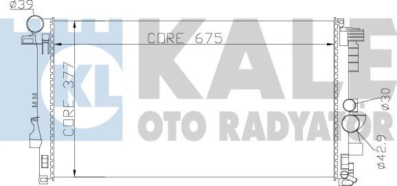 KALE OTO RADYATÖR 360900 - Радіатор, охолодження двигуна avtolavka.club