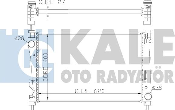 KALE OTO RADYATÖR 368600 - Радіатор, охолодження двигуна avtolavka.club