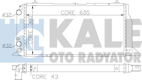 KALE OTO RADYATÖR 367300 - Радіатор, охолодження двигуна avtolavka.club