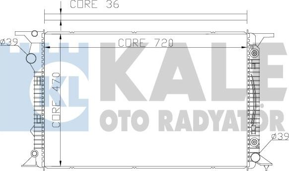 KALE OTO RADYATÖR 367700 - Радіатор, охолодження двигуна avtolavka.club