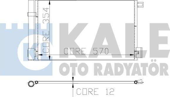 KALE OTO RADYATÖR 310300 - Конденсатор, кондиціонер avtolavka.club