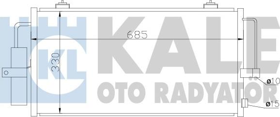 KALE OTO RADYATÖR 389600 - Конденсатор, кондиціонер avtolavka.club