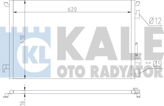 KALE OTO RADYATÖR 389000 - Конденсатор, кондиціонер avtolavka.club