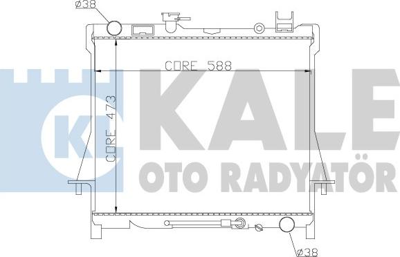 KALE OTO RADYATÖR 384300 - Радіатор, охолодження двигуна avtolavka.club