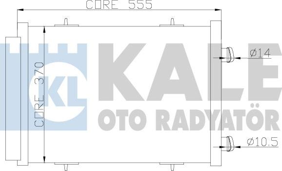 KALE OTO RADYATÖR 385400 - Конденсатор, кондиціонер avtolavka.club