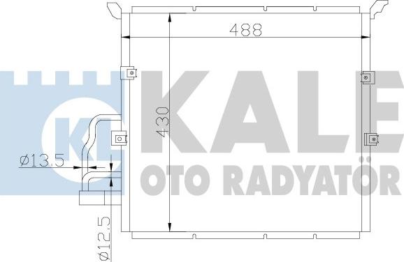 KALE OTO RADYATÖR 385100 - Конденсатор, кондиціонер avtolavka.club