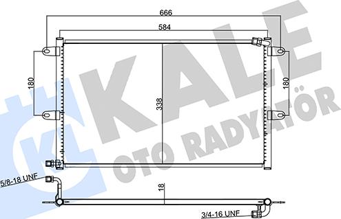 KALE OTO RADYATÖR 382505 - Конденсатор, кондиціонер avtolavka.club