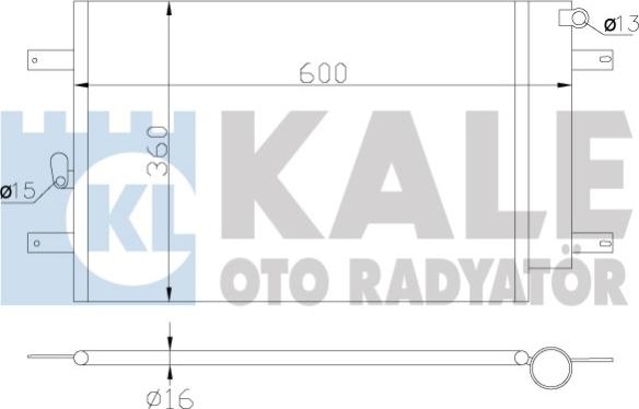 KALE OTO RADYATÖR 375900 - Конденсатор, кондиціонер avtolavka.club