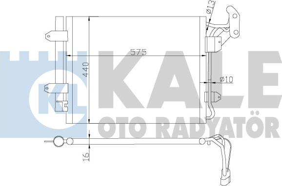 KALE OTO RADYATÖR 376200 - Конденсатор, кондиціонер avtolavka.club