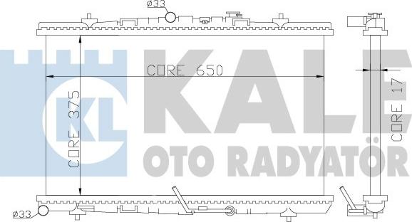 KALE OTO RADYATÖR 371300 - Радіатор, охолодження двигуна avtolavka.club
