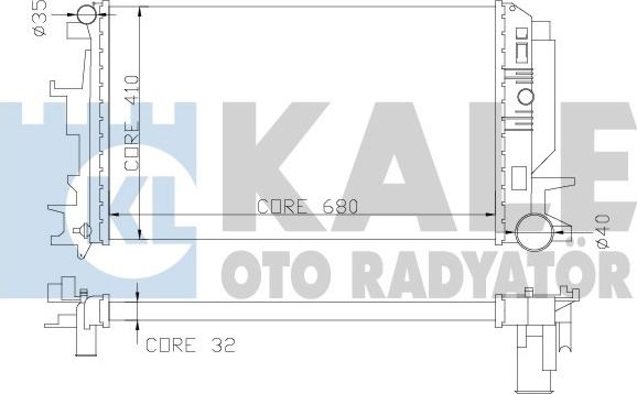 KALE OTO RADYATÖR 373900 - Радіатор, охолодження двигуна avtolavka.club