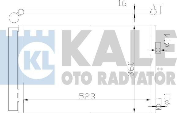 KALE OTO RADYATÖR 377200 - Конденсатор, кондиціонер avtolavka.club