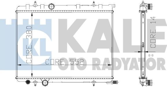 KALE OTO RADYATÖR 216999 - Радіатор, охолодження двигуна avtolavka.club