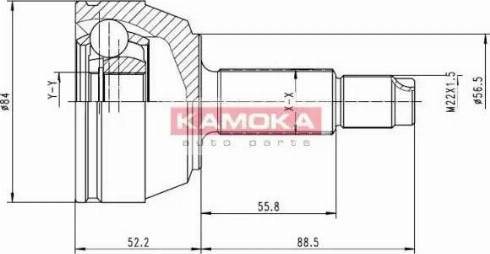 Kamoka 6514 - Шарнірний комплект, ШРУС, приводний вал avtolavka.club