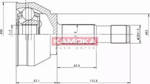 Kamoka 6152 - Шарнірний комплект, ШРУС, приводний вал avtolavka.club