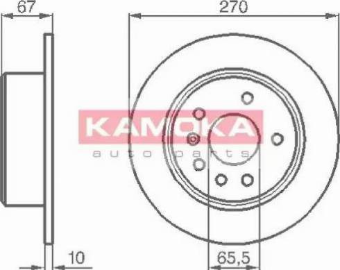 Kamoka 103478 - Гальмівний диск avtolavka.club