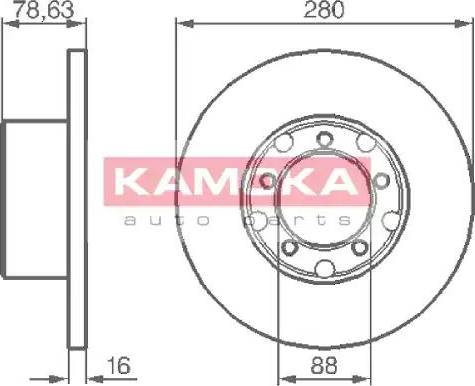 Kamoka 103190 - Гальмівний диск avtolavka.club