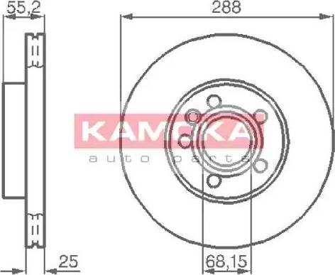 Kamoka 1031692 - Гальмівний диск avtolavka.club