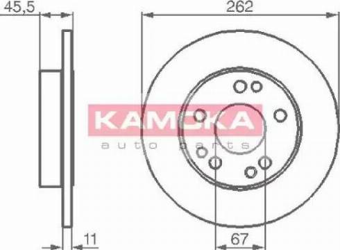 Kamoka 103106 - Гальмівний диск avtolavka.club