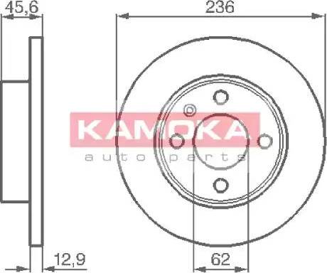 Kamoka 1031750 - Гальмівний диск avtolavka.club