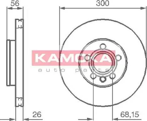 Kamoka 1033118 - Гальмівний диск avtolavka.club