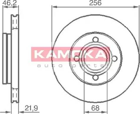 Kamoka 103386 - Гальмівний диск avtolavka.club