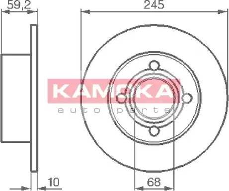 Kamoka 103256 - Гальмівний диск avtolavka.club